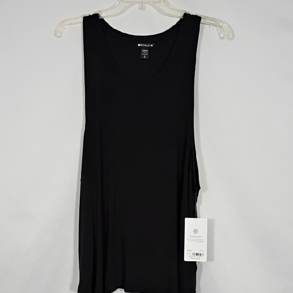 Athleta Tops - NWT Athleta Black Well Rested Rib Sleep Tank Women's Size XL Soft Modal